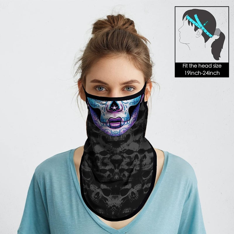 Obacle Bandana Face Mask with Ear Loops Neck Gaiter Face Mask Scarf Face Cover for Men Women - Image 2